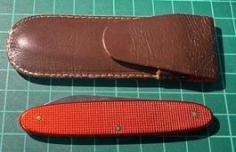 ELINOX VINTAGE KLEINES TASCHENMESSER, MIT ETUI, SAMMLER