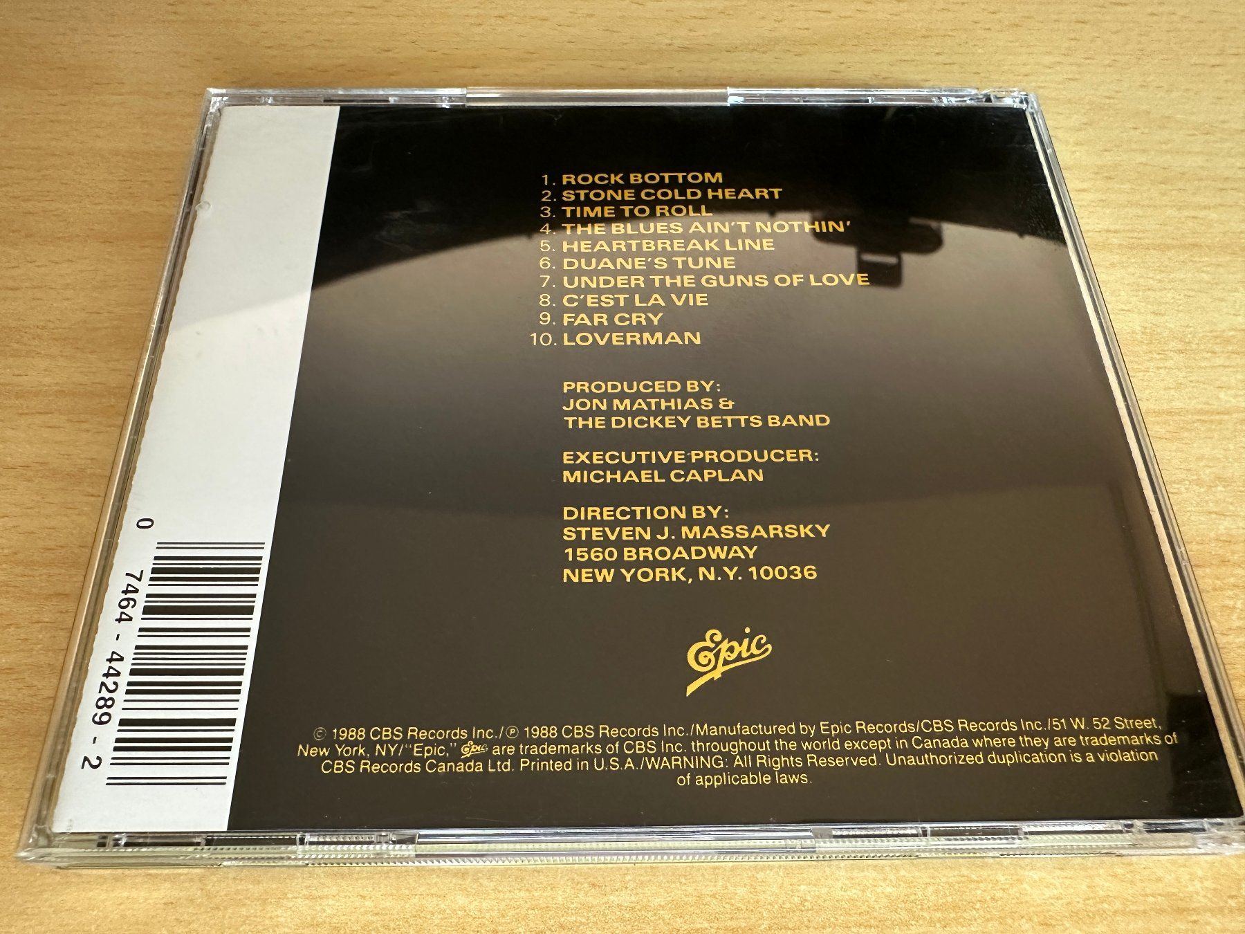 CD: The Dickey Betts Band – Pattern Disruptive – Usato da Rikon im Tösstal venduto da Alpenmutz 1