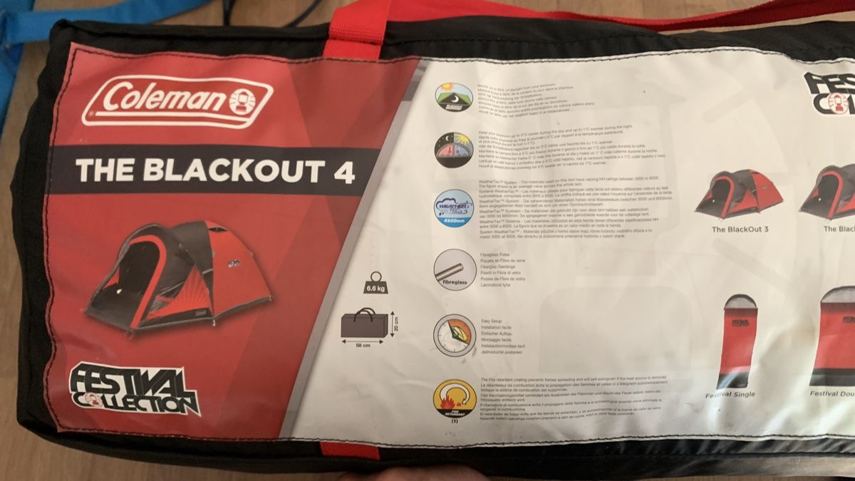 Coleman Tende : Coleman The Blackout 4 Zelt – Usato da Richterswil venduto da hei_28tm 5