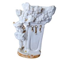 Porzellanfigur Federhalter antik