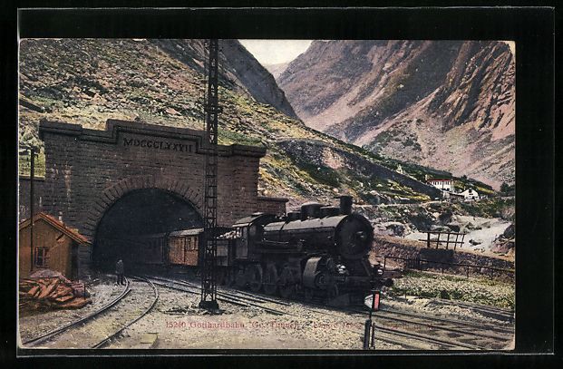 Cartes postales: Gotthardbahn verlässt einen Tunnel, sch – D'occasion à Berlin par bartko-reher
