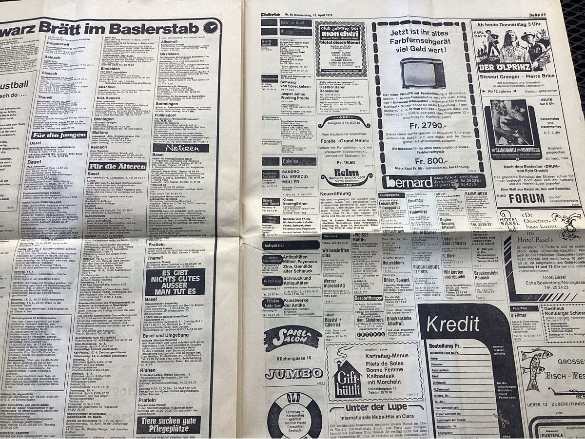 Riviste & Magazine: Basel, Zeitung Basler Stab 1979 0 – Usato da Reinach BL venduto da Linda013 3