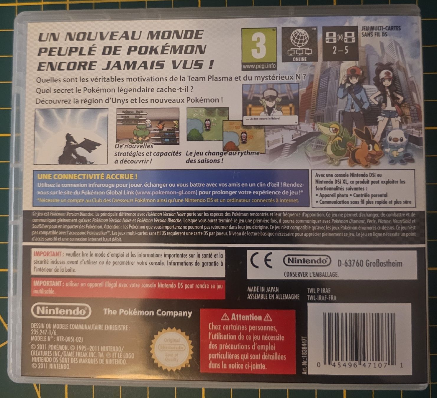 Pokémon Spiele: pokemon version blanche complet FR nintendo ds  – Gebraucht aus Genève von FlamminGorilla 1