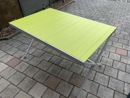 Campingtisch Aluminium Klappbar Hellgrün Gebraucht