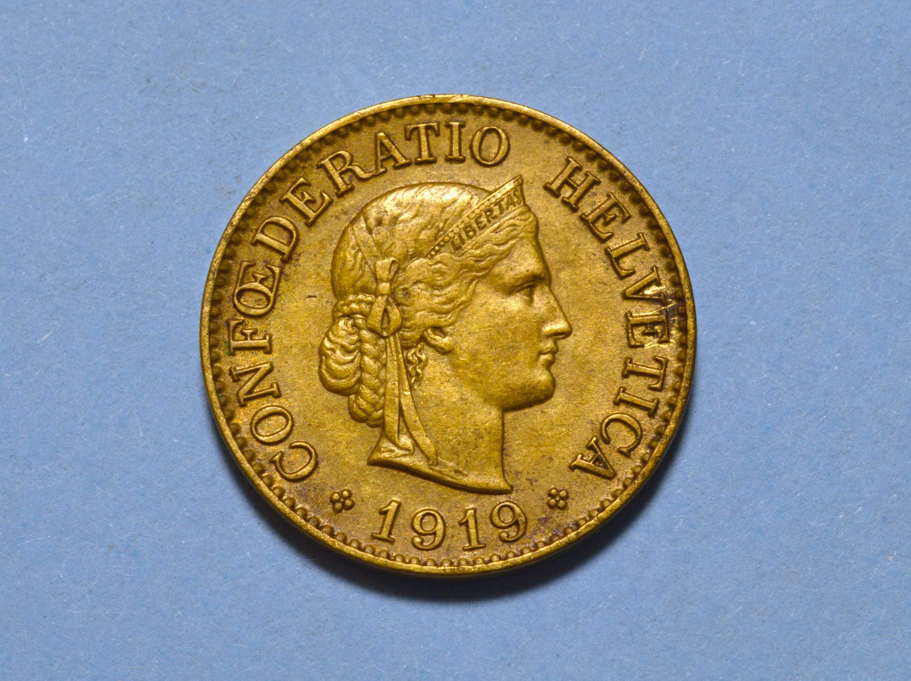 Tutti le monete: 10 Rappen 1919 Messing – Usato da Oberglatt ZH venduto da dil_85sh 2