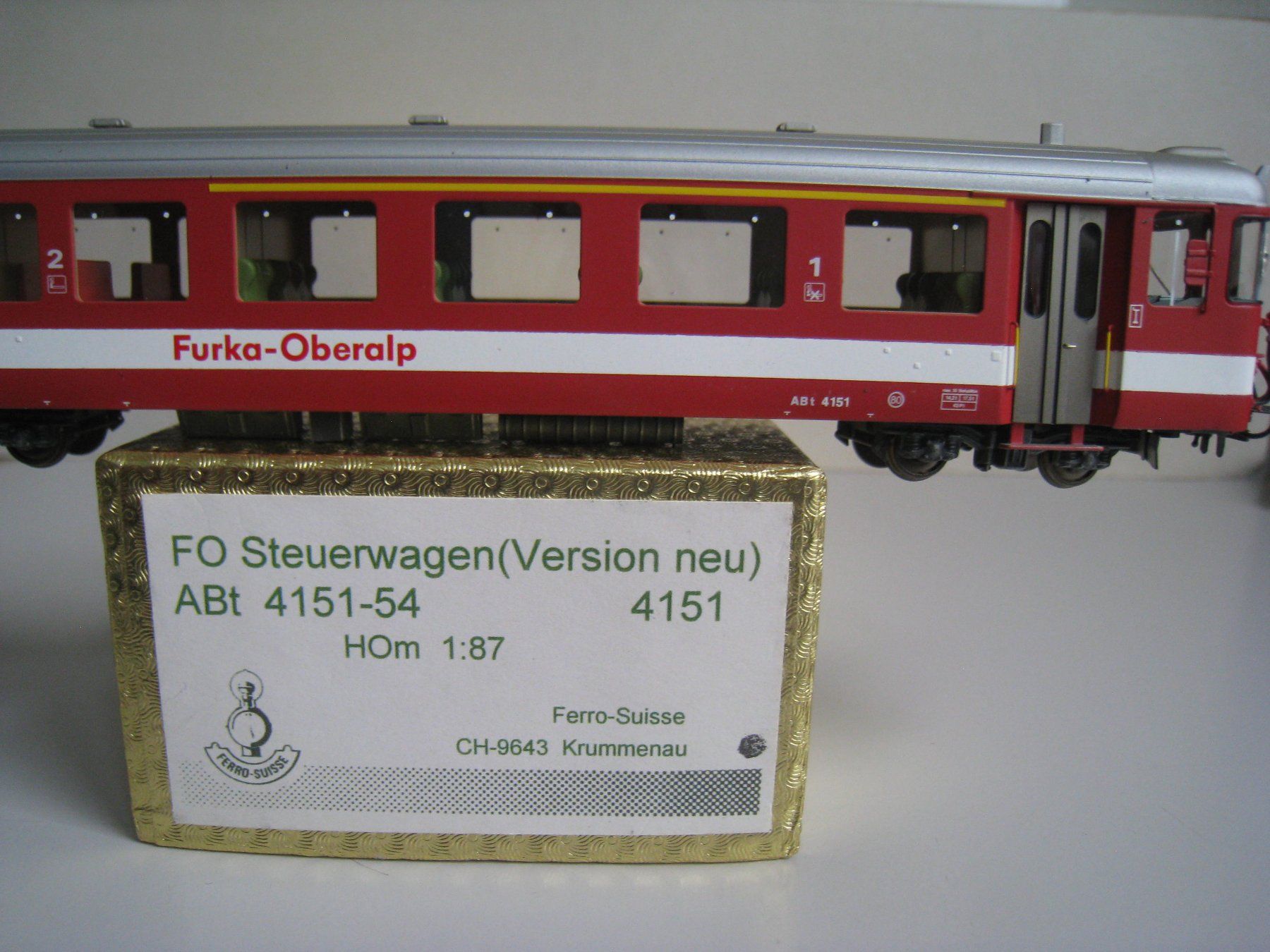 Ferro-suisse Modellini di ferrovie: Ferro Suisse ABt4 4153 oder 4151, FO-Pilot moderne Version – Usato da Buchs ZH venduto da swiss-train 9