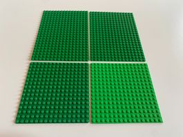 LEGO - 4 - DIVERSE - GRÜNE - PLATTEN