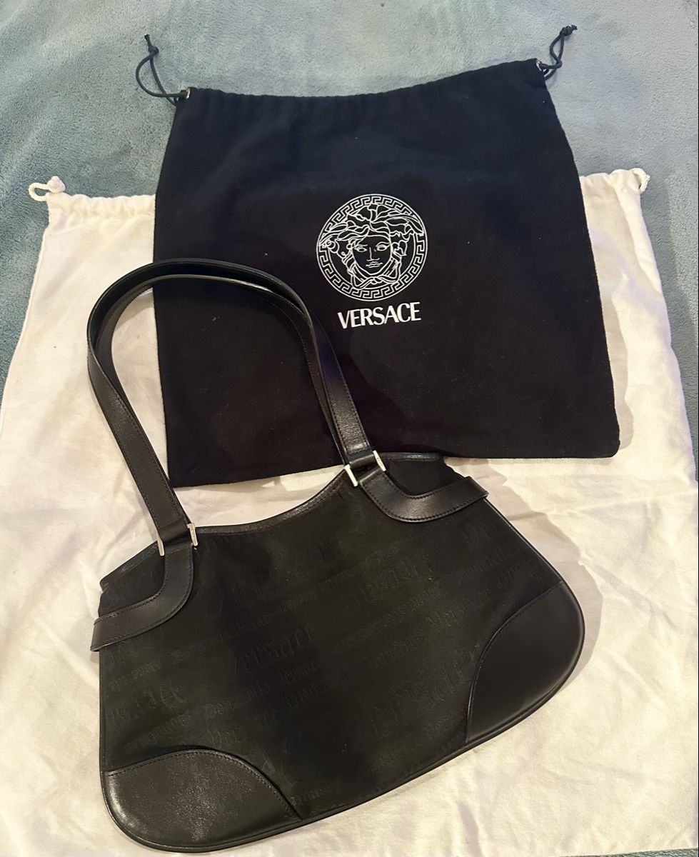 Versace Borse da donna: Sac Versace noir authentique - Élégant et Intemporel! – Nuovo (secondo la descrizione) da Genève venduto da MyPrivateDressing 4