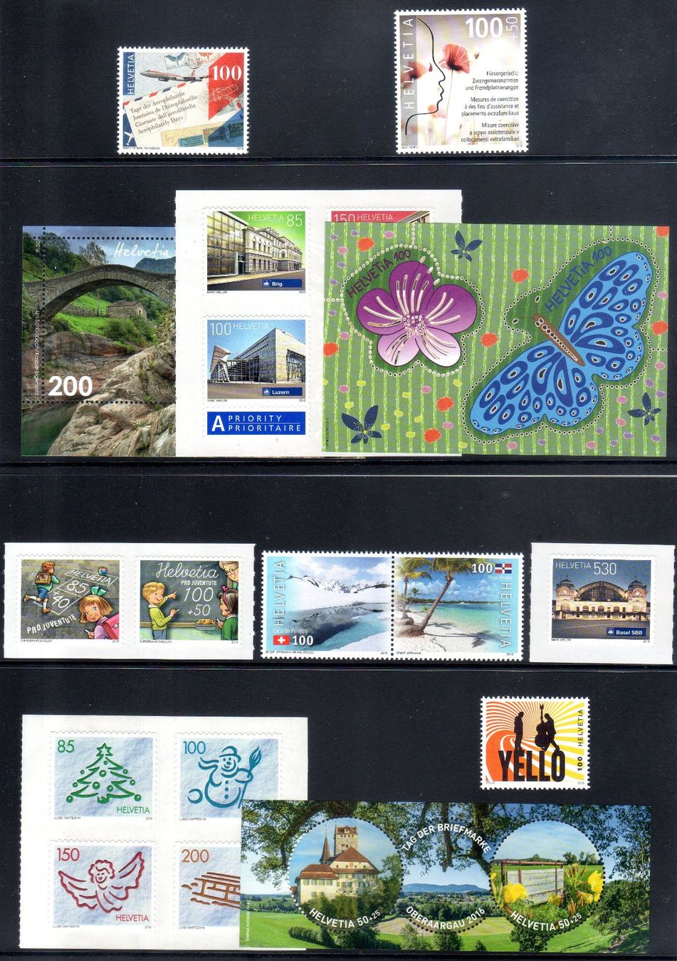 Alle Briefmarken: JAHRESSAMMLUNG 2016 ** POSTFRISCH ** - EM28 – Neu (gemäss Beschreibung) aus Losone von EM2019 1