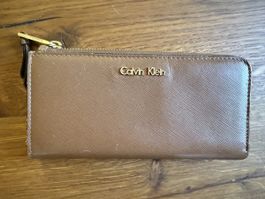 ✨ Calvin Klein Damen-Portemonnaie – Echtleder – Braun