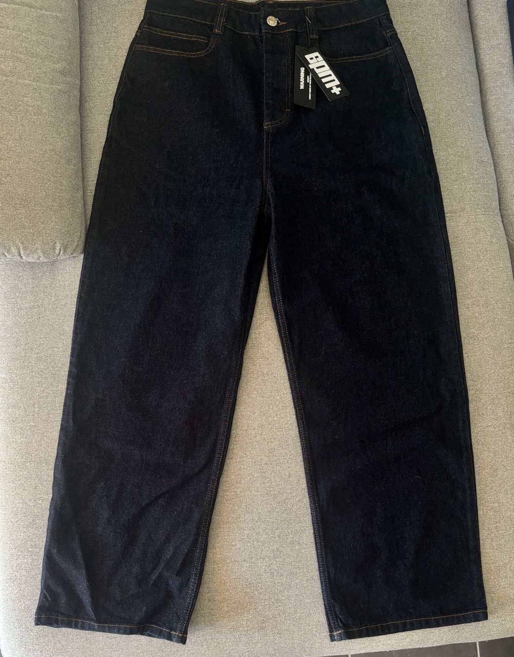 6PM Jeans: 6PM+ X-TRA WIDE DENIM RAW DARK BLUE – Nuovo (secondo la descrizione) da Gränichen venduto da OsoLoco