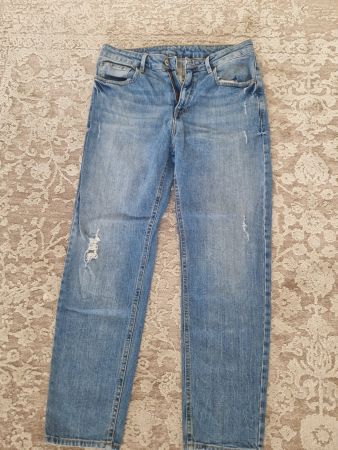 Edc Jeans, hellblau, Destroyed-Look, Gr. 30