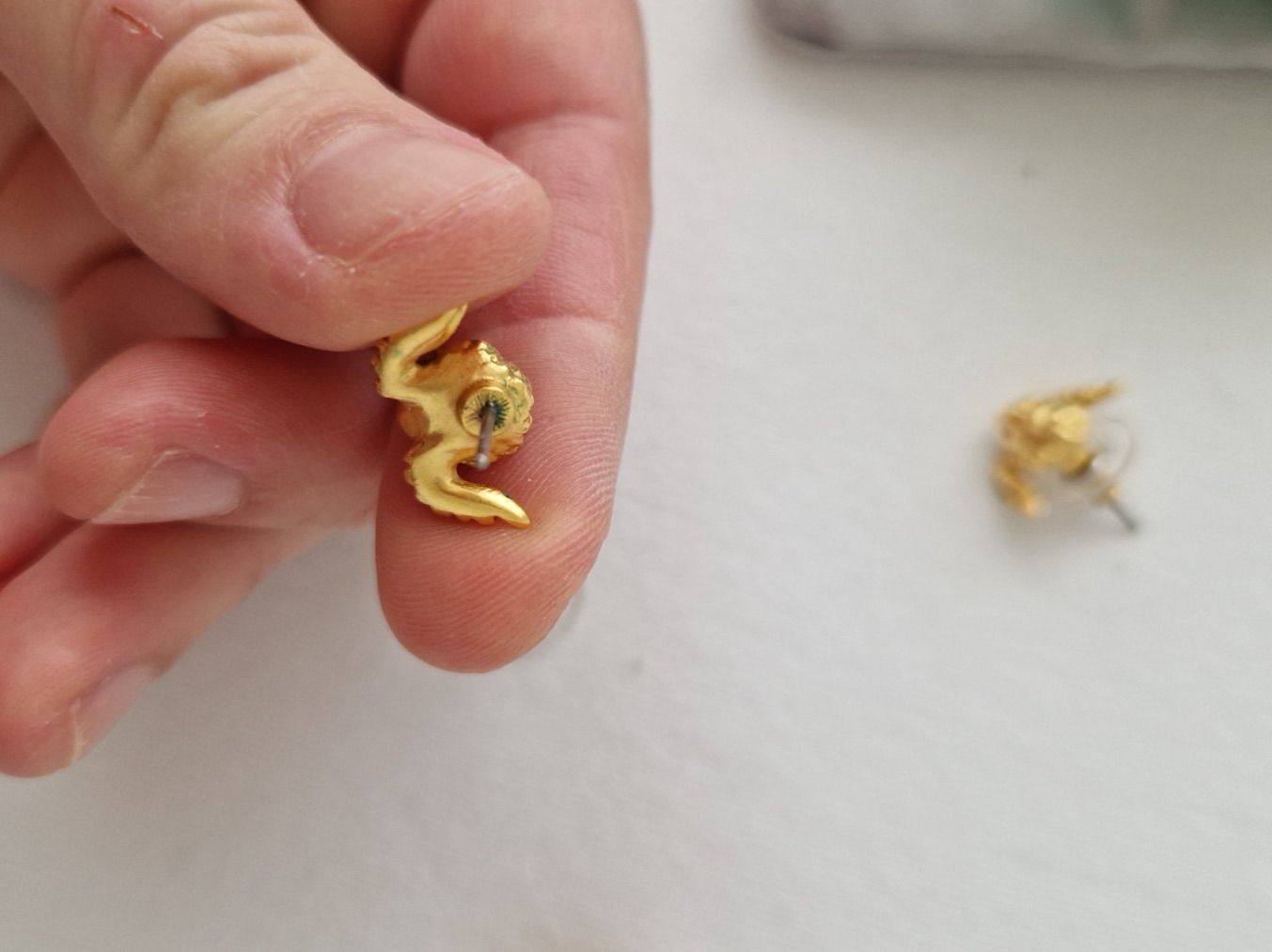 Orecchini pendenti & Orecchini a lobo: Bill Skinner Set Ohrstecker und Ring Ängel – Usato da Erlinsbach SO venduto da ULIKH 3