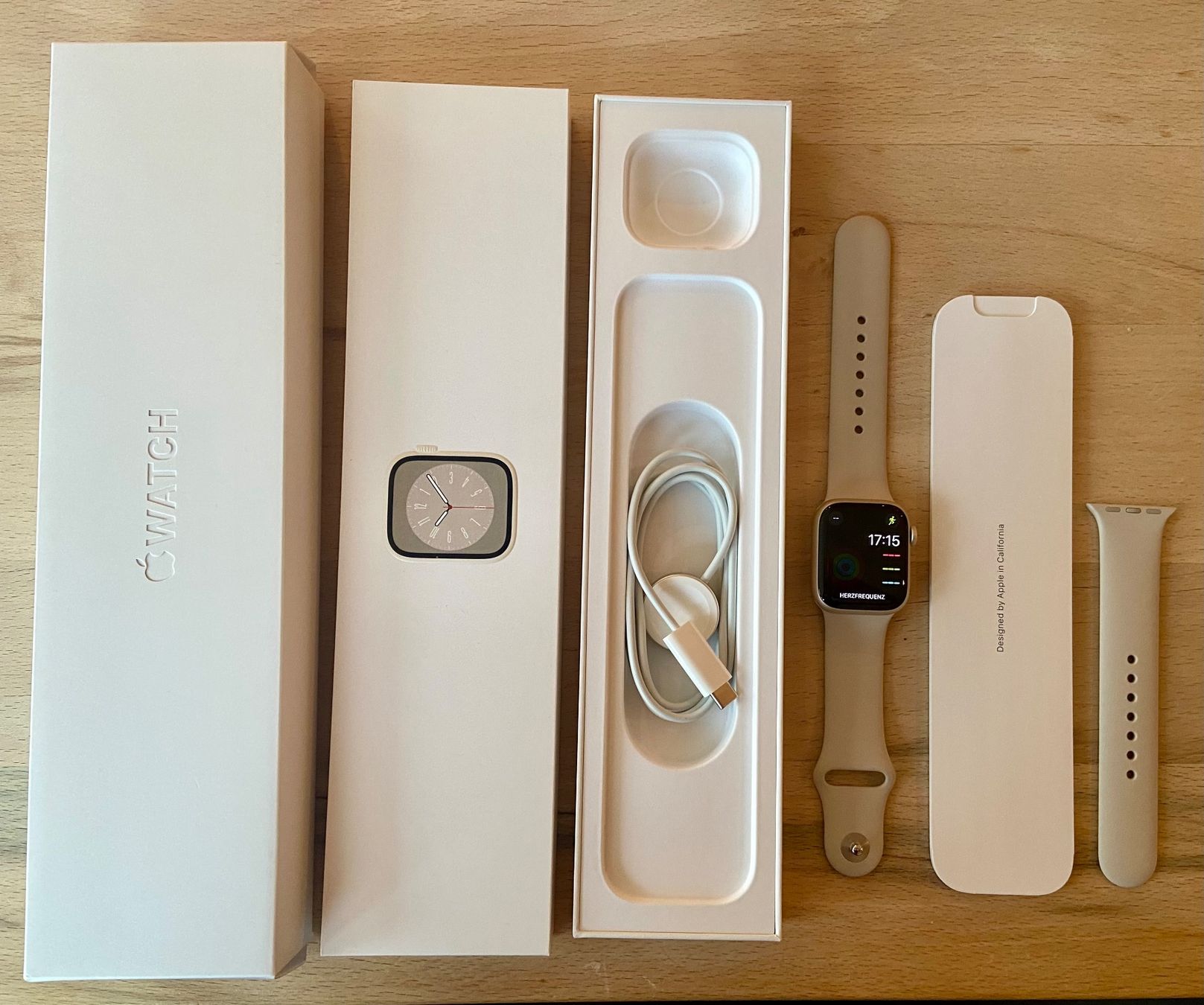 Apple Smartwatch: Apple Watch Series 8-Starlight Aluminium Case 41mm – Neu (gemäss Beschreibung) aus Widnau von Imani 1