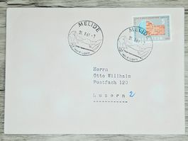 CL02 Enveloppe + Timbre Suisse 1961