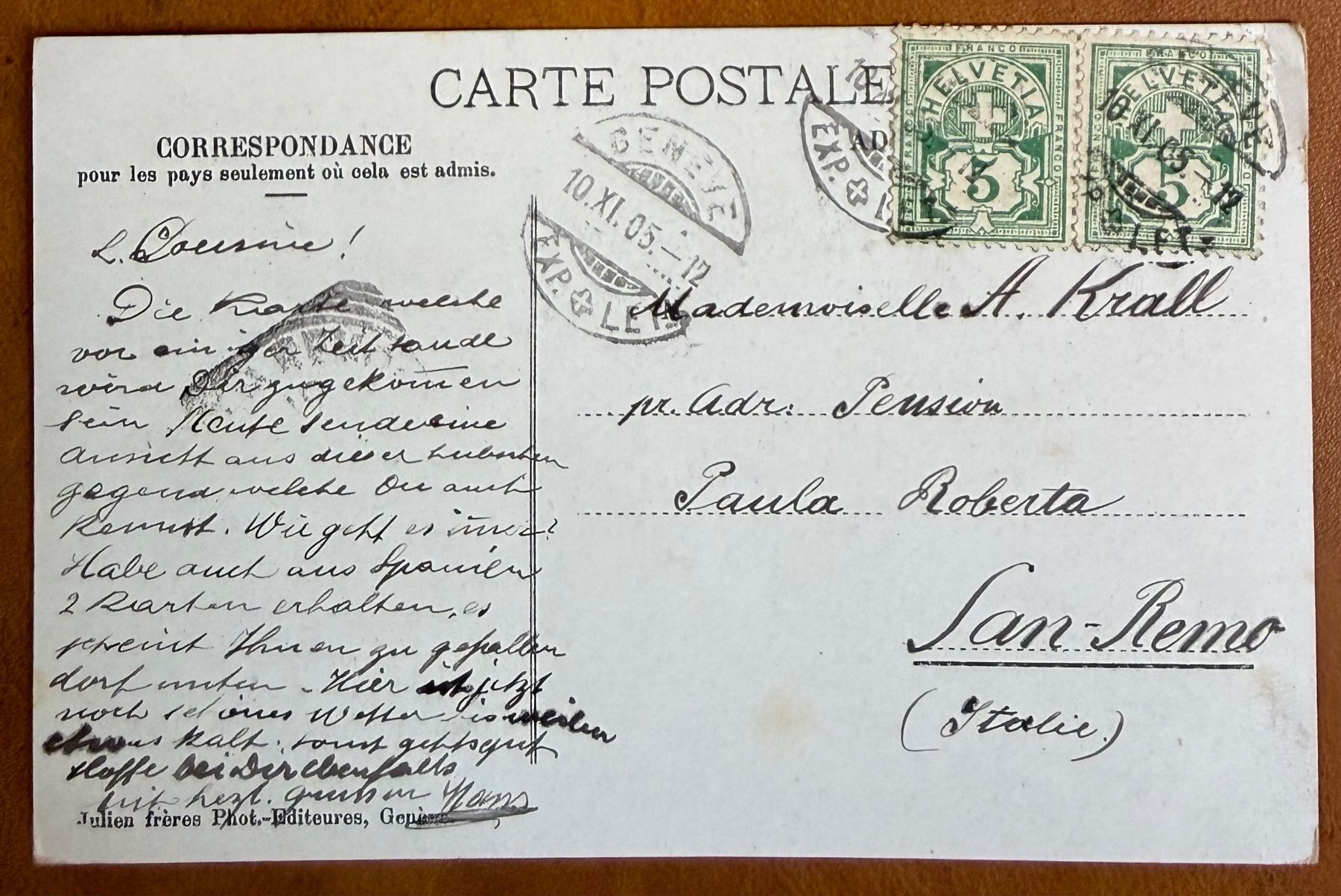 Cartoline postali: Chillon - Villeneuve 1905 – Usato da Lutry venduto da Ediego 1