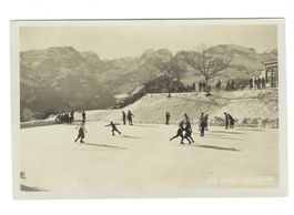 2.1.1950Schlittschuhläufr Eisfeld Braunwald/Hotel Alpenblick