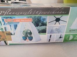 gr. mobiles Pflanzenzelt, Gewächshaus, Frostschutz, begehbar