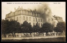 AK Le Locle, Incendie du Nouveau College 1915