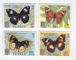 Briefmarken "Schmetterlinge". Tuvalu.