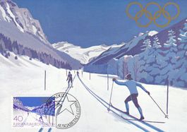 Olymp Winterspiele Lake Placid 1980 2 Karten Malbun+Langlauf