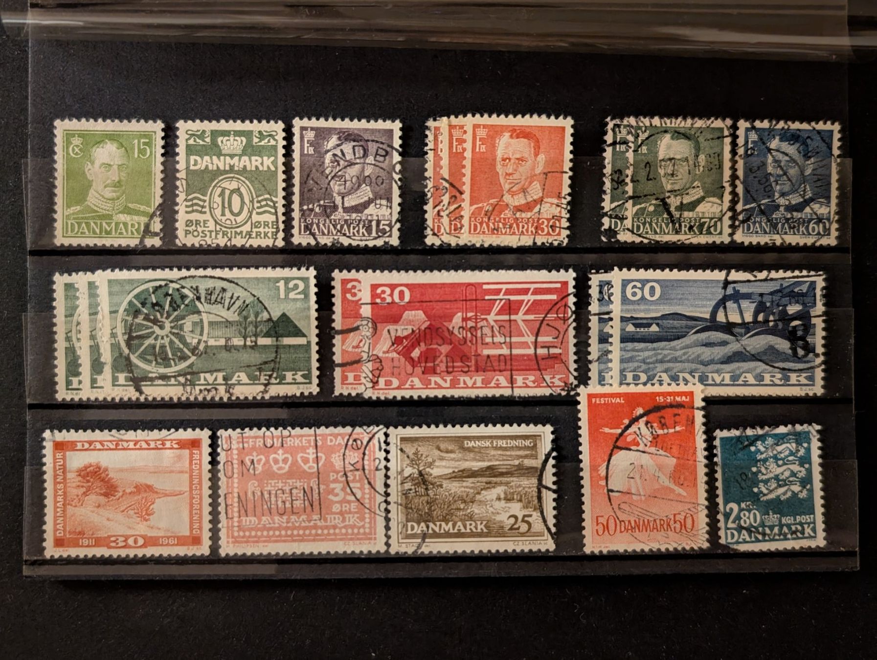 Tutti i francobolli: Briefmarken Dänemark gestempelt, 4 Steckkarten – Usato da Steinmaur venduto da compura49 2