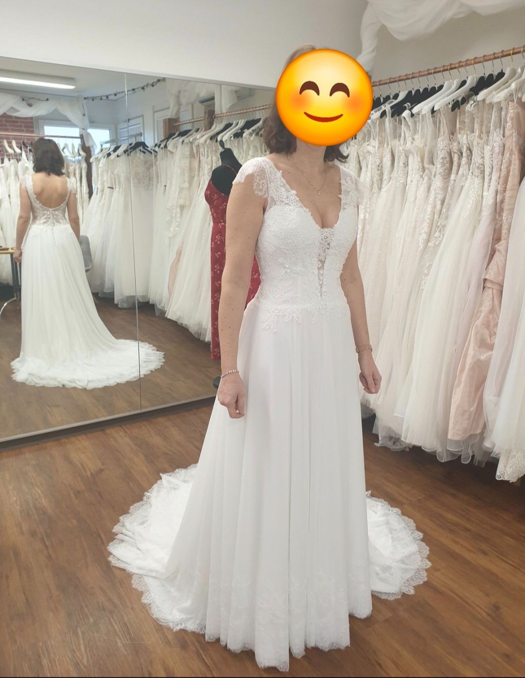 Vestiti: Hochzeitskleid mit Spitzen (Gr.36-38) – Usato da Zumikon venduto da Nicci6