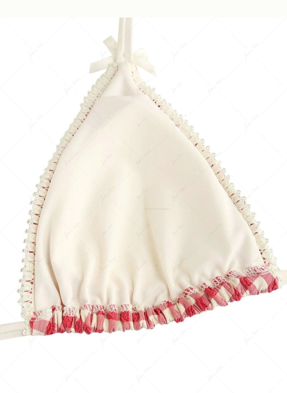 Costumi da bagno & Bikini: Pomegranate Red Gingham Bikini Set – Nuovo e nell'imballaggio originale da Marly venduto da Nabrudis 4