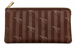 Elegantes Maison Mollerus Etui / Pochette in Rot/Rotbraun 