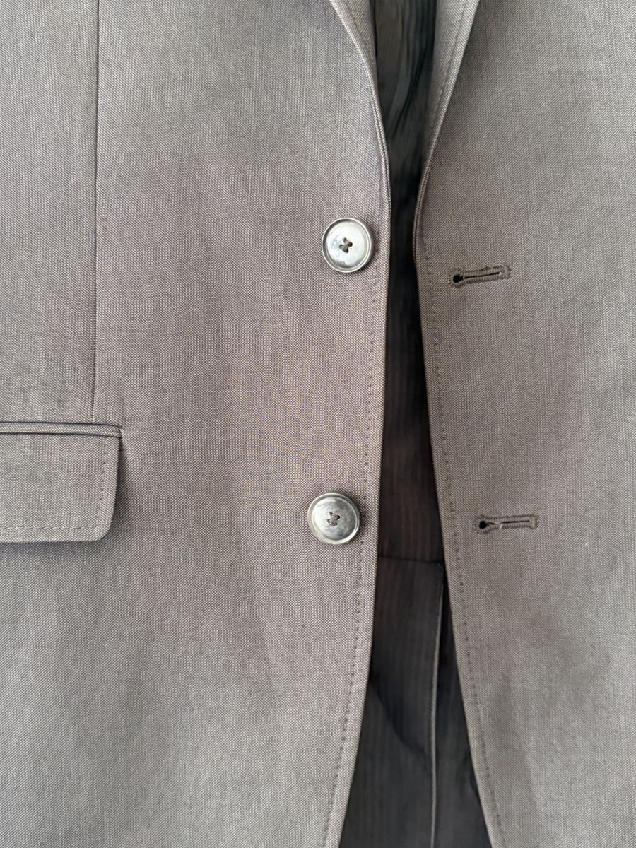 Esprit Giacche: Elegante Herrenweste oder Blazer, Grösse M, Farbe Grau – Nuovo (secondo la descrizione) da Basel venduto da zukk_ 1