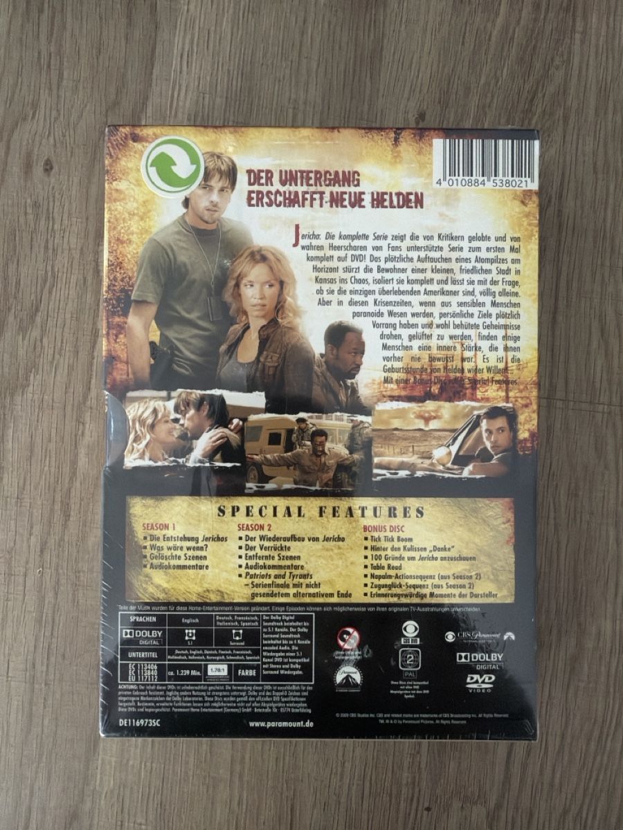 Alle DVDs: Jericho Komplette Serie DVD Neu&Ovp – Neu und originalverpackt aus Hagendorn von masterchieff 1