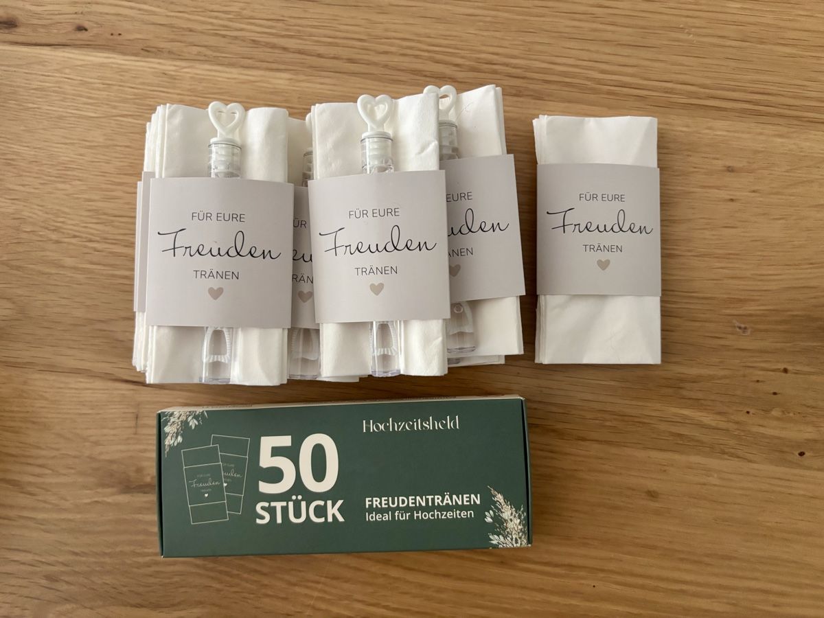 Tutte le decorazioni: Freudentränen Taschentücher Hochzeit – Nuovo (secondo la descrizione) da Weinfelden venduto da kim_