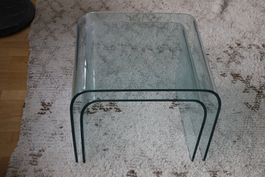 Satztisch gebogenes Glas