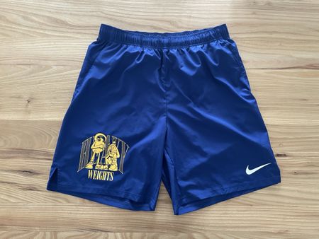 Nike Shorts Grösse L blau mit Print guter Zustand