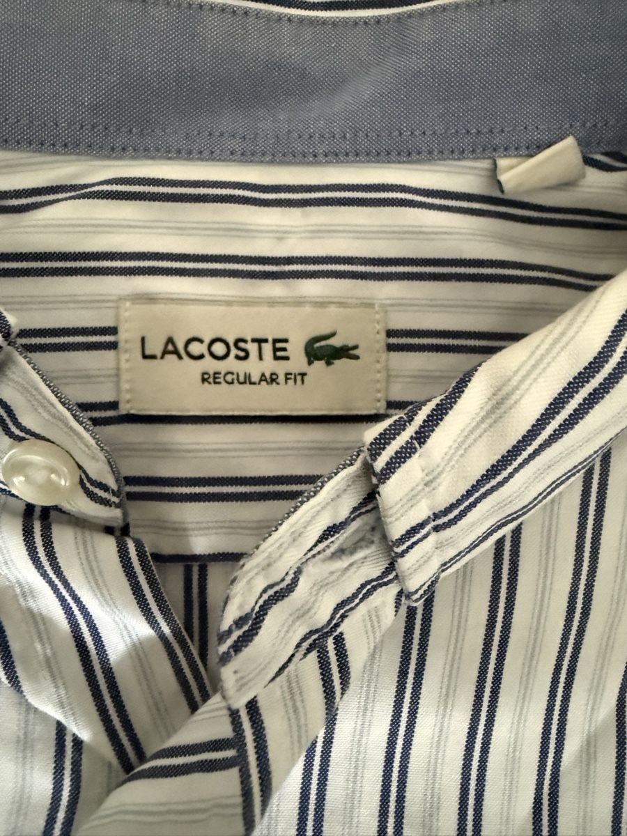 Lacoste Camicie: Lacoste Hemd Regular Fit gestreift Grösse L neu – Nuovo (secondo la descrizione) da Ettingen venduto da mengi 2