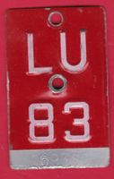 VELONUMMER / FAHRRADSCHILD, LU 83