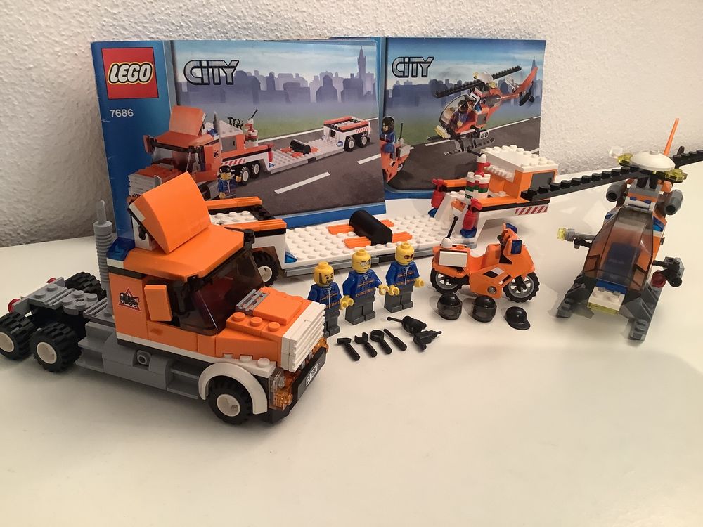 Lego Giocattoli: Lego City Helikoptertransporter 7686 von 2009 – Usato da Willisau venduto da Keks5 3