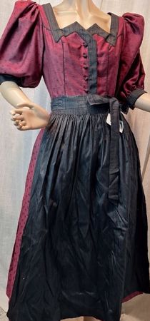 ISOLA Trachtenkleid Dirndl Gr. 38  Weinrot/Schwarz