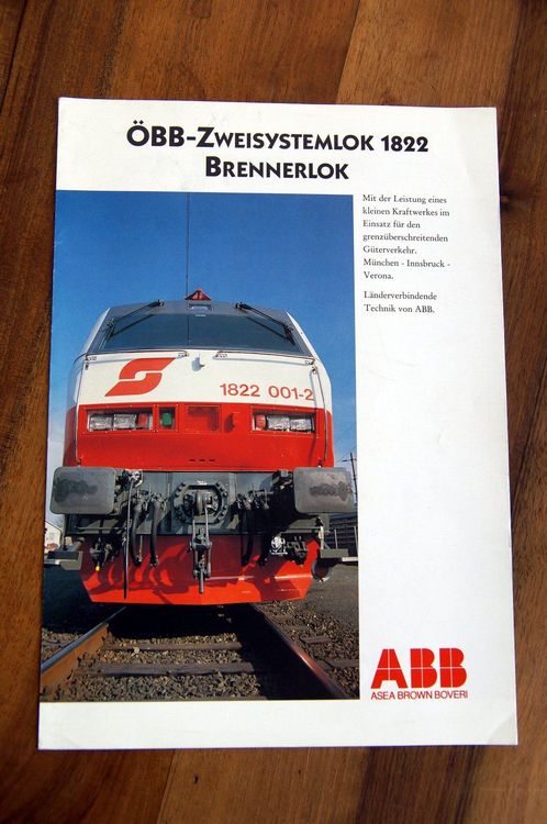 ÖBBZweisystemlok 1822 Brennerlok ABB Kaufen auf Ricardo