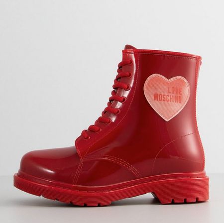 Gummi Stiefel von LOVE MOSCHINO Gr 37 NEU Regenboots