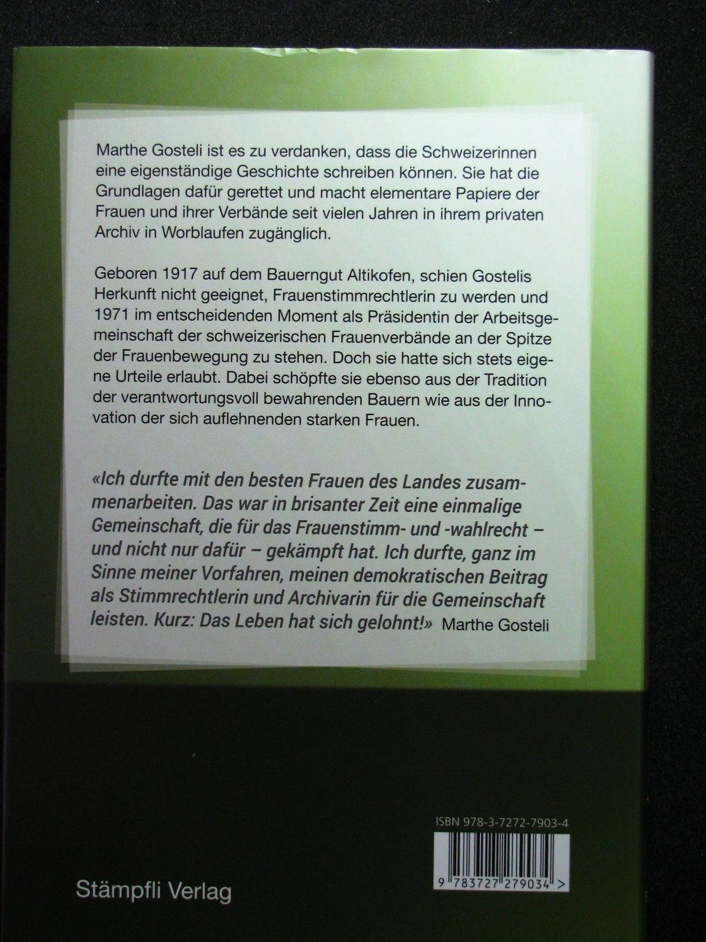Libri: Franziska Rogger Marthe Gosteli – Usato da Reitnau venduto da Zaomir 1