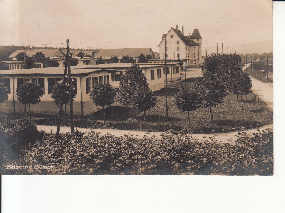Cartoline postali: Bülach Kaserne ca. 1925, mit Stempel Kaserne Bülach – Usato da Bürglen TG venduto da StampGraf