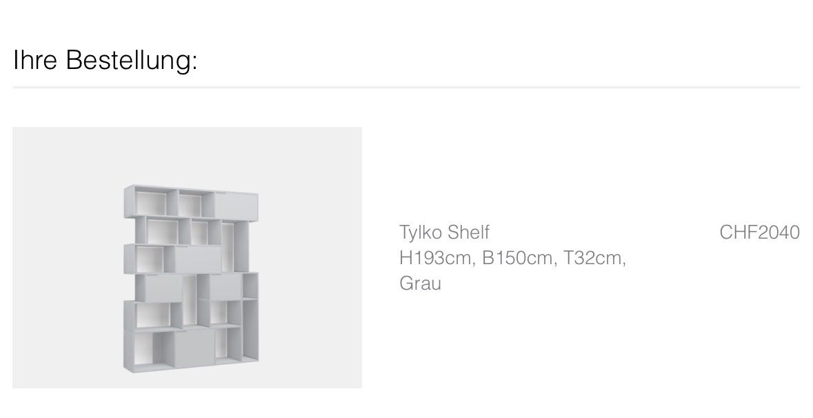 Tylko Scaffali: Tylko Shelf - Modern Grey Bookshelf - Great Condition! – Nuovo (secondo la descrizione) da Cham venduto da cerober 1