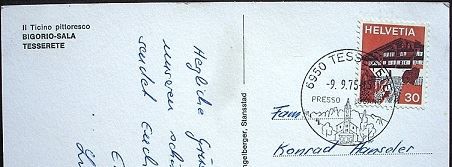 Cartoline postali: BIGORIO SALA TESSERETE – Usato da Jona venduto da philajona 1