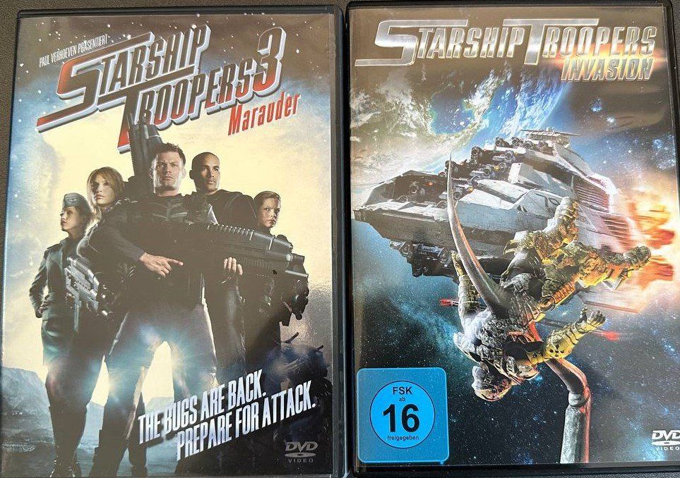 Tutti i DVDs: Starship Troopers 1-4, 4er DVD Set – Usato da Beringen venduto da Mantafisch1 1