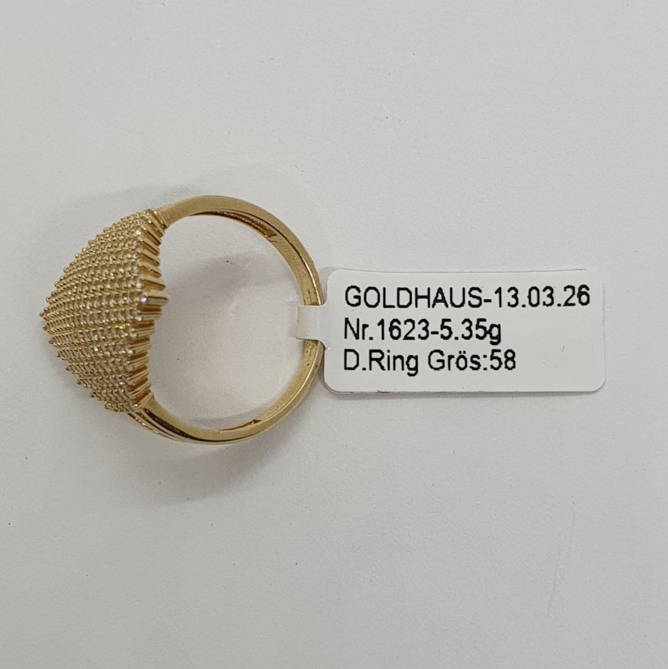 Anelli: Echt 14K Gold Ring – Usato da Luzern venduto da Goldhaus-Luzern 4