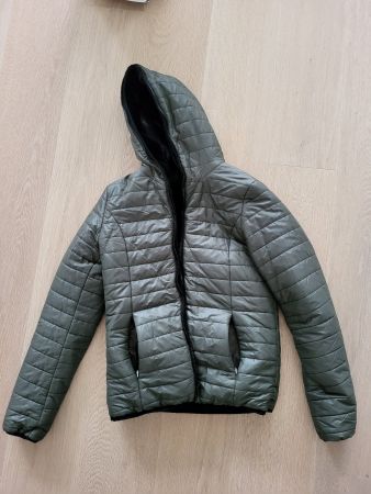 Winterjacke S olivgrün weich warm