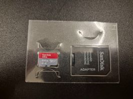 Neuwertige SanDisk Ultra 64GB Mikro SD Karte