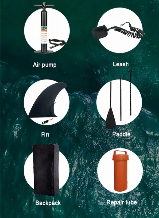 Tavole da surf e di nuoto: Aufblasbares Stand-Up-Paddle-Board SUP – Nuovo e nell'imballaggio originale da Zürich venduto da Blue_09 1