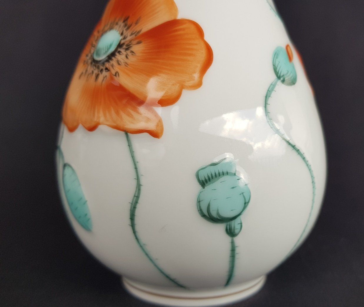 Herend Vasi & Recipienti: Herend - " Vase Mohnblüte " -  aus  Schweizer Sammlung – Usato da Horw venduto da Kunstreich7 5